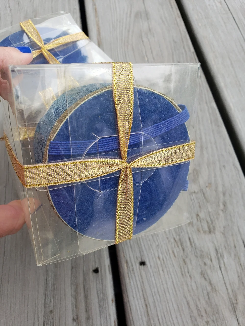 Baby's First Blue Glittery Birthday Crowns - PLAIN NO NUMBER